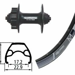 Forhjul Rodi M 460 Sort