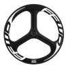 FFWD Aero Carbon Forhjul Med 3 Eger Sort/hvid
