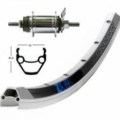 Exal 28" Citybike Hjul 1 Gear M. Fodbremse