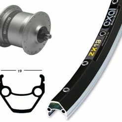 Forhjul 700C Dynamo DH3N30 Sort XZ 19 Fælg