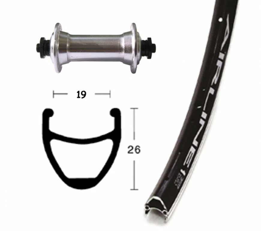 Forhjul Vuelta Airliner 700C 3 Forhjul Vuelta Airliner 700C