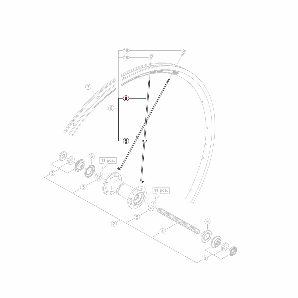 Shimano R501 Eger 278 Mm Forhjul Flad/aero 3 Shimano R501 Eger 278 Mm Forhjul Flad/aero