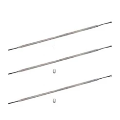 Zipp Eger Sølv, Lige, Flade - 3 Stk