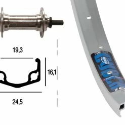 Rigida Forhjul 26" Regida Apex Til Møtrik