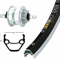 Forhjul 700C Dynamo DH3D30 Exal ZX 19 Disc